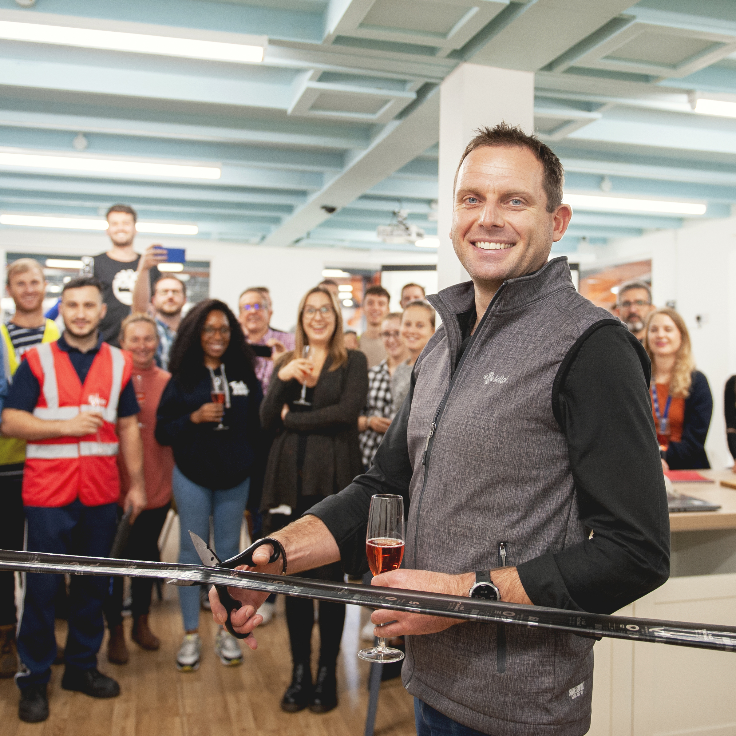 James, oficially opening our heathrow office expansion