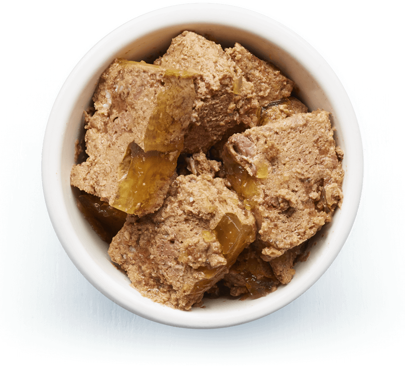 An image of Tails wet food. Rustic terrine with lamb & turkey.