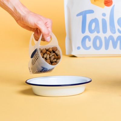 Perfect portion scoop serving the right portion of kibble