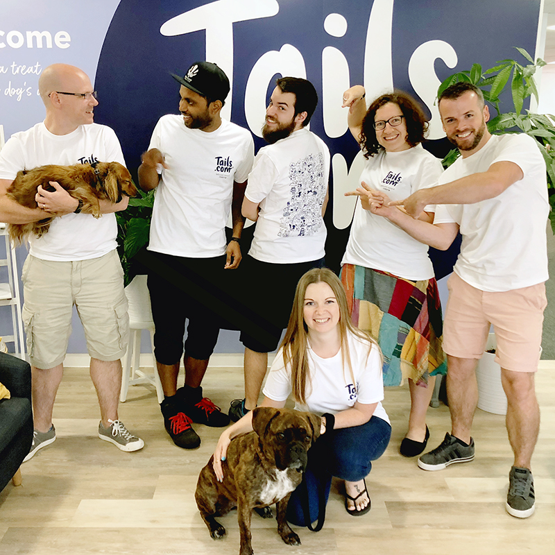 our team in our 4th birthday tshirts