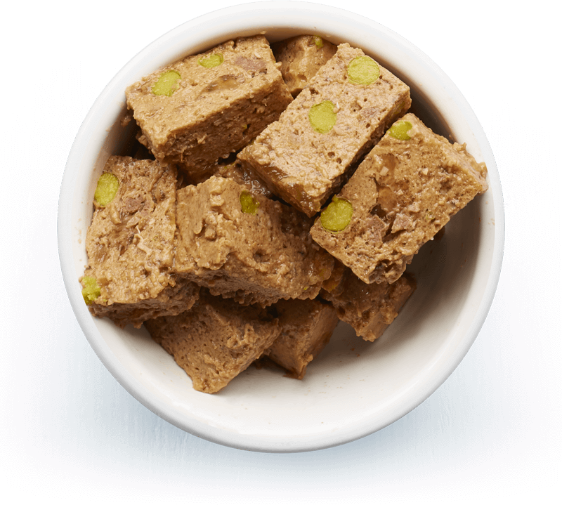 An image of Tails wet food. Fisherman's pâté with salmon & peas.